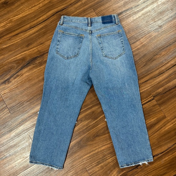 Abercrombie & Fitch Light Blue Ankle Straight Jeans - Picture 3 of 3